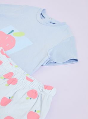 Imagen 2 del producto Pijama de Dos Piezas con Brillos y Vuelos