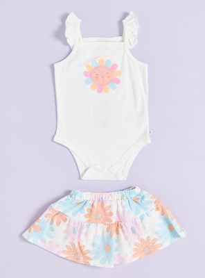 Imagen 1 del producto Conjunto Body y Falda con Bordado a Juego