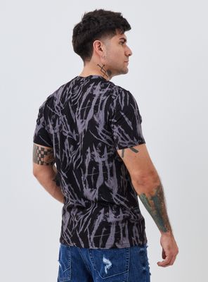 Imagen 2 del producto Polera Full Estampado Manchas Manga Corta