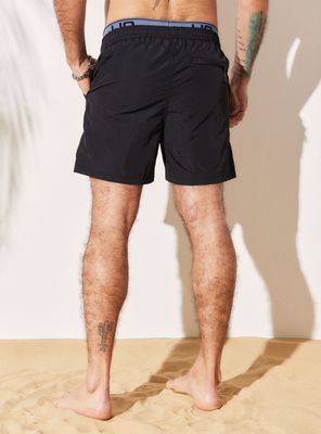 Imagen 2 del producto Traje de Baño con Elástico de Marca en el Interior