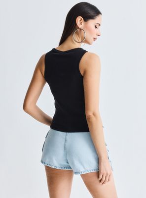 Imagen 2 del producto Polera Tank Aplicación Cadenas Strass