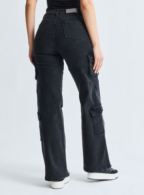 Imagen 2 del producto Jeans Wide Leg Cargo Gravillado