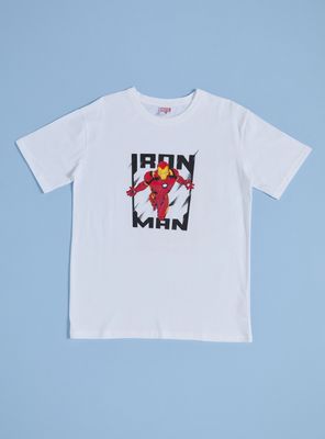 Polera Estampado Personajes Avengers Niño