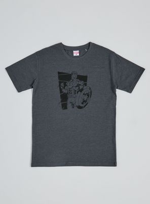 Polera Estampado Negro Personajes Marvel