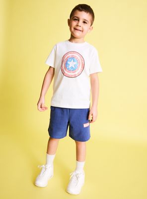 Bipack Polera y Short Capitán América