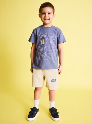 Polera Bipack Grogu y Short Star Wars