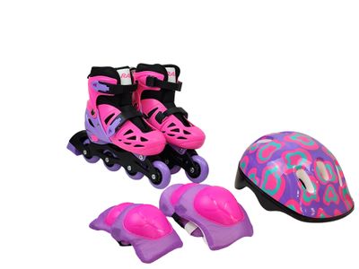 Set de Patines en Línea Challenger Rosado