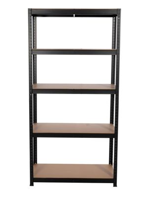 Estante Metálico Europa 5 Repisas 180x90x40 cm Negro
