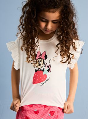Imagen 2 del producto Conjunto Polera y Falda Diseño Frutillas Minnie