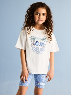 Conjunto Polera y Calza Stitch Niña