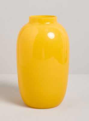 Jarrón Vidrio Amarillo 30 cm