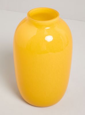 Imagen 2 del producto Jarrón Vidrio Amarillo 25 cm