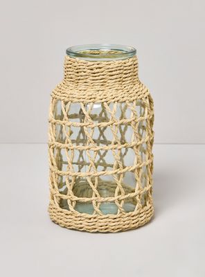 Imagen 1 del producto Jarrón Vidrio Tejido D1