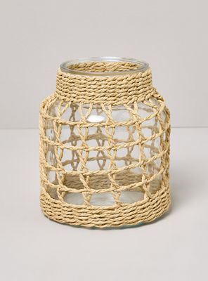 Jarrón Vidrio Tejido D2