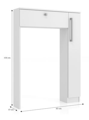 Imagen 2 del producto Organizador Baño WC 2 Puertas Blanco