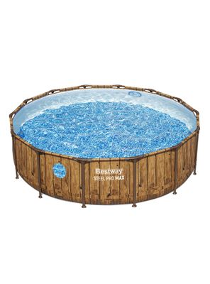 Set de Piscina Estructural Redonda Steel Pro Max Splashview 4.27 x 1.07 m