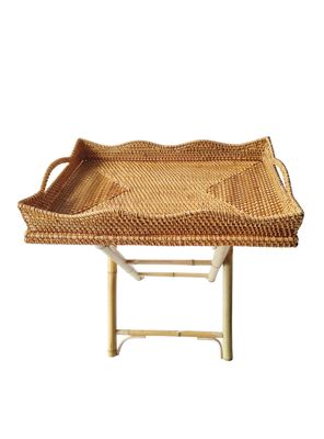 Bandeja Ratán y Bamboo 60x40 cm