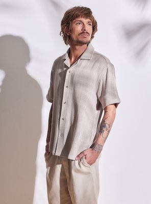 Camisa Look Tejido Relaxed Fit