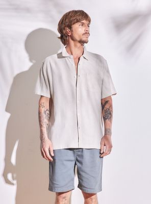 Camisa Lino Rústico Relaxed Fit