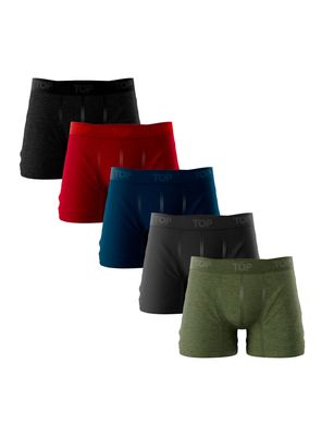 Pack 5 Bóxers Medio Algodón