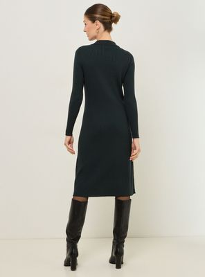 Imagen 2 del producto Vestido Tejido Tipo Rib con Cuello