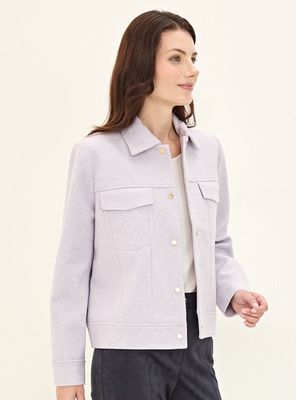 Imagen 2 del producto Chaqueta Corta de Muflón con Cuello y Bolsillo de Tapeta