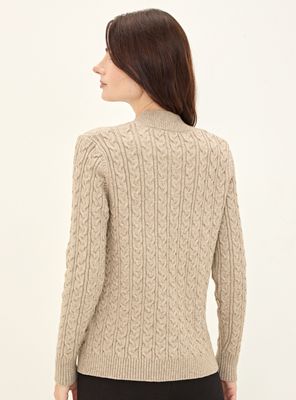 Imagen 2 del producto Tejido Trenzado con Botones Cuello Semi Mao