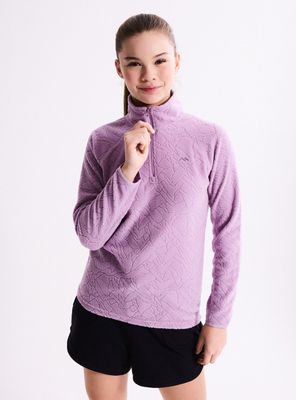 Imagen 2 del producto Polerón Tipo Polar Cuello Alto con Diseño Burnout