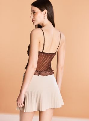 Imagen 2 del producto Blusa con Volantes Estampada Tirantes Ajustables