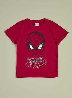 Polera Estampado Máscara Spiderman