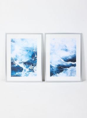 Set de 2 Cuadros Mar Aqua