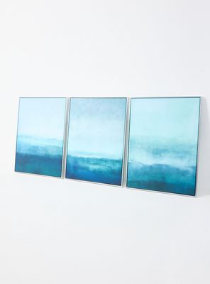 Imagen 2 del producto Set de 3 Cuadros Degradé Aqua