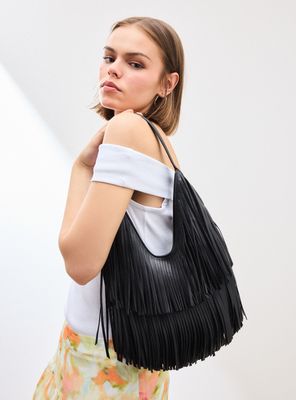 Cartera de Hombro con Flecos