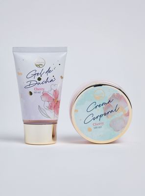 Set de Belleza Gel de Ducha y Crema Cherry 2 Piezas