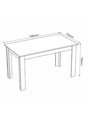 Imagen 2 del producto Juego de Comedor Violeta + 6 Sillas Café Claro