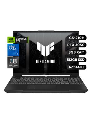 Imagen 2 del producto Notebook TUF Gaming F16 FX607 Intel Core 5 NVIDIA GeForce RTX 3050 8GB RAM 512GB SSD 16"" FHD 144Hz