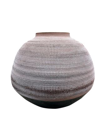 Jarrón Cerámica Café 29x21 cm