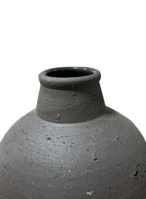 Imagen 2 del producto Jarrón Cerámica Negro 23x26 cm