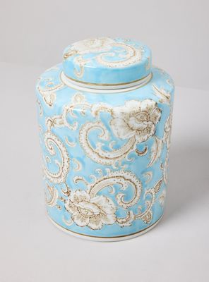 Imagen 2 del producto Jarrón Celeste Cerámica St Mt 25 cm