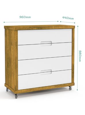 Imagen 2 del producto Cómoda Tutto Blanco Caramelo