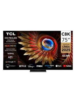 Mini LED Smart TV 75'' UHD 4K C8K Gamer