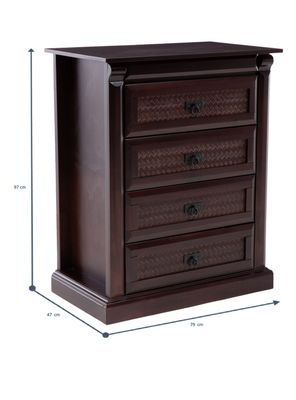 Imagen 2 del producto Cómoda 4 Cajones New Camberra Chocolate