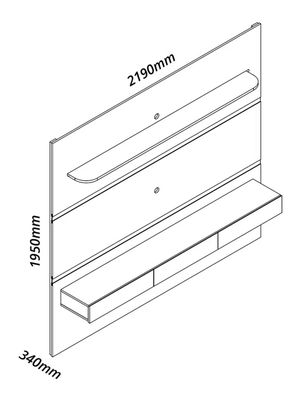Imagen 2 del producto Home TV Royal 2.2 Off White Led 75''