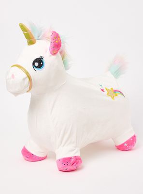 Unicornio Saltarín Blanco con Sonido