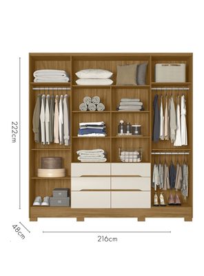 Imagen 2 del producto Clóset San Francisco 6 Puertas 6 Cajones