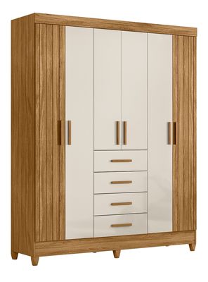 Clóset Aruba 6 Puertas 4 Cajones