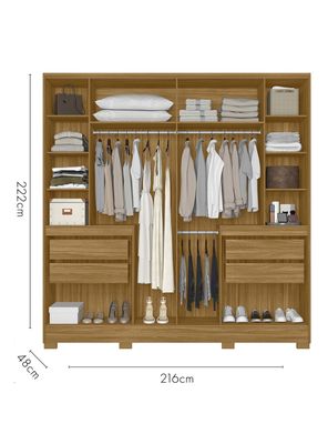 Imagen 2 del producto Clóset Alasca 6 Puertas 4 Cajones