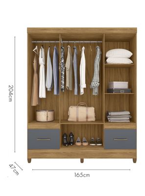 Imagen 2 del producto Clóset MS91 6 Puertas 2 Cajones