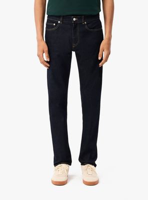 Jeans Slim Tiro Medio Liso