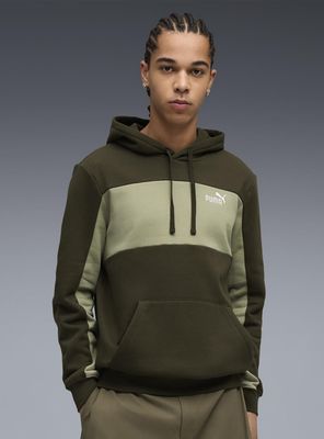 Polerón Ess Block Hoodie Fl Verde